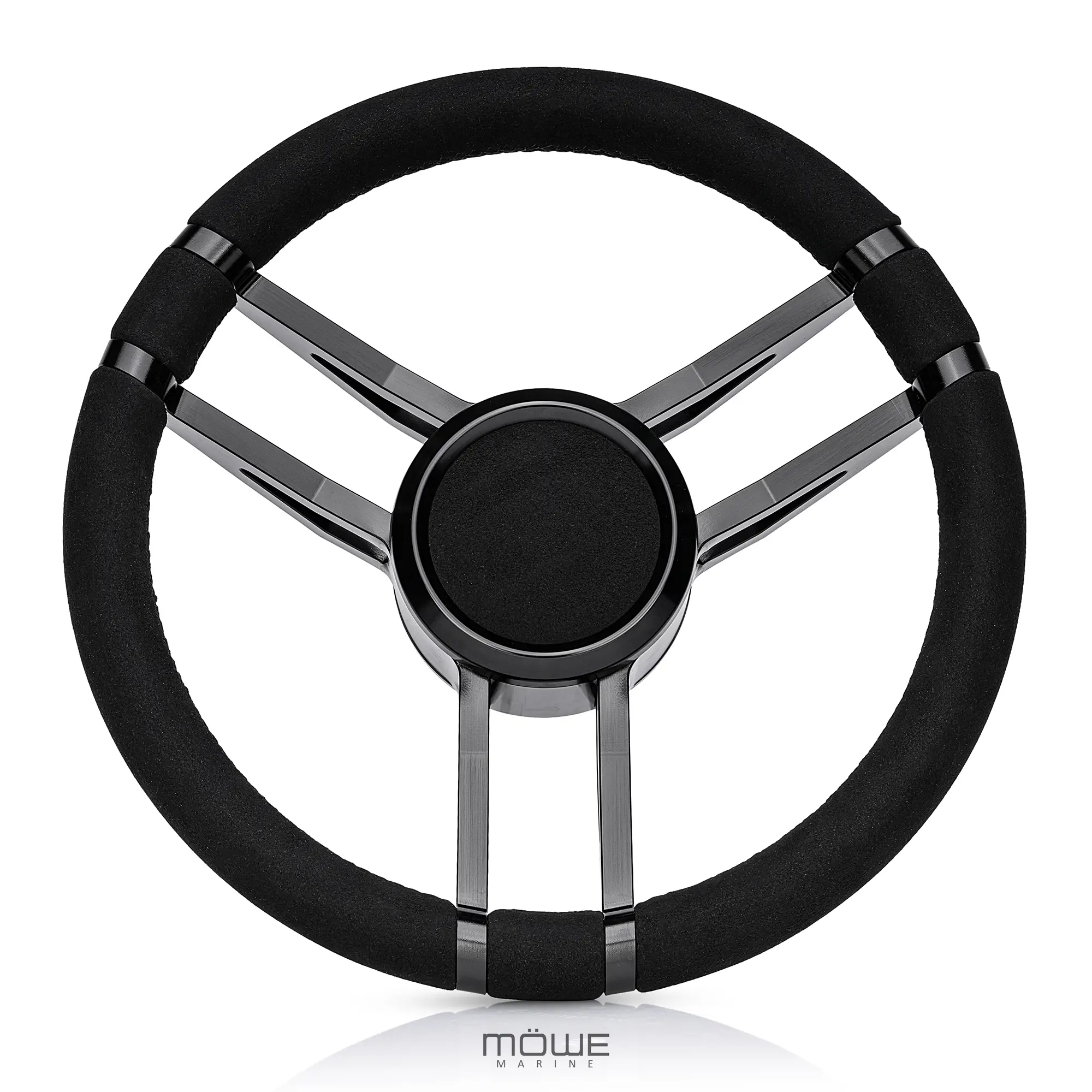 EMDEN Aluminium schwarz Wildleder-Look 