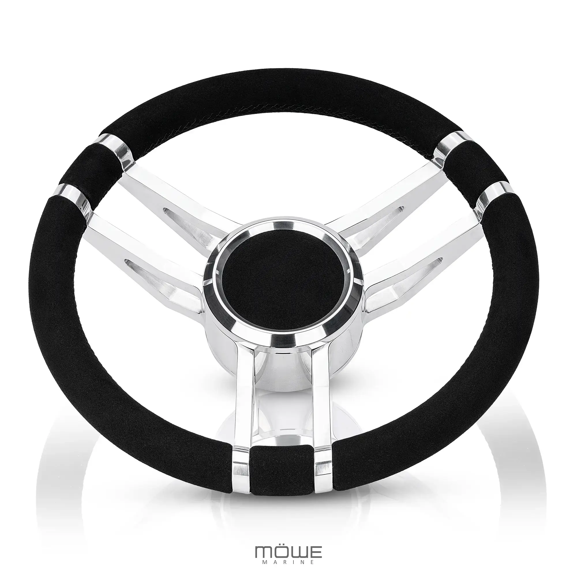 EMDEN Aluminium poliert Wildleder-Look