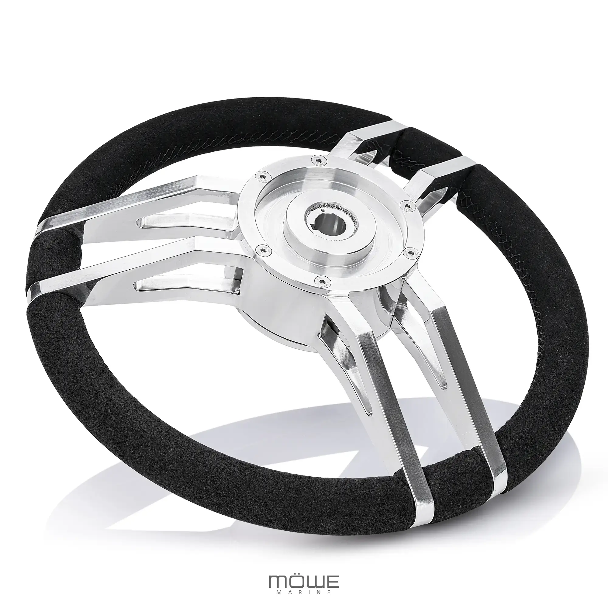 EMDEN Aluminium poliert Wildleder-Look