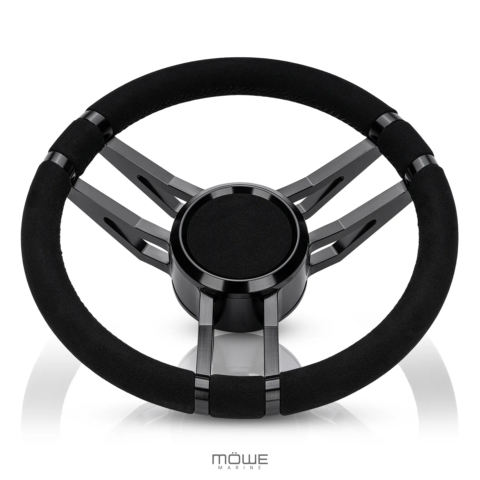 EMDEN Aluminium schwarz Wildleder-Look 