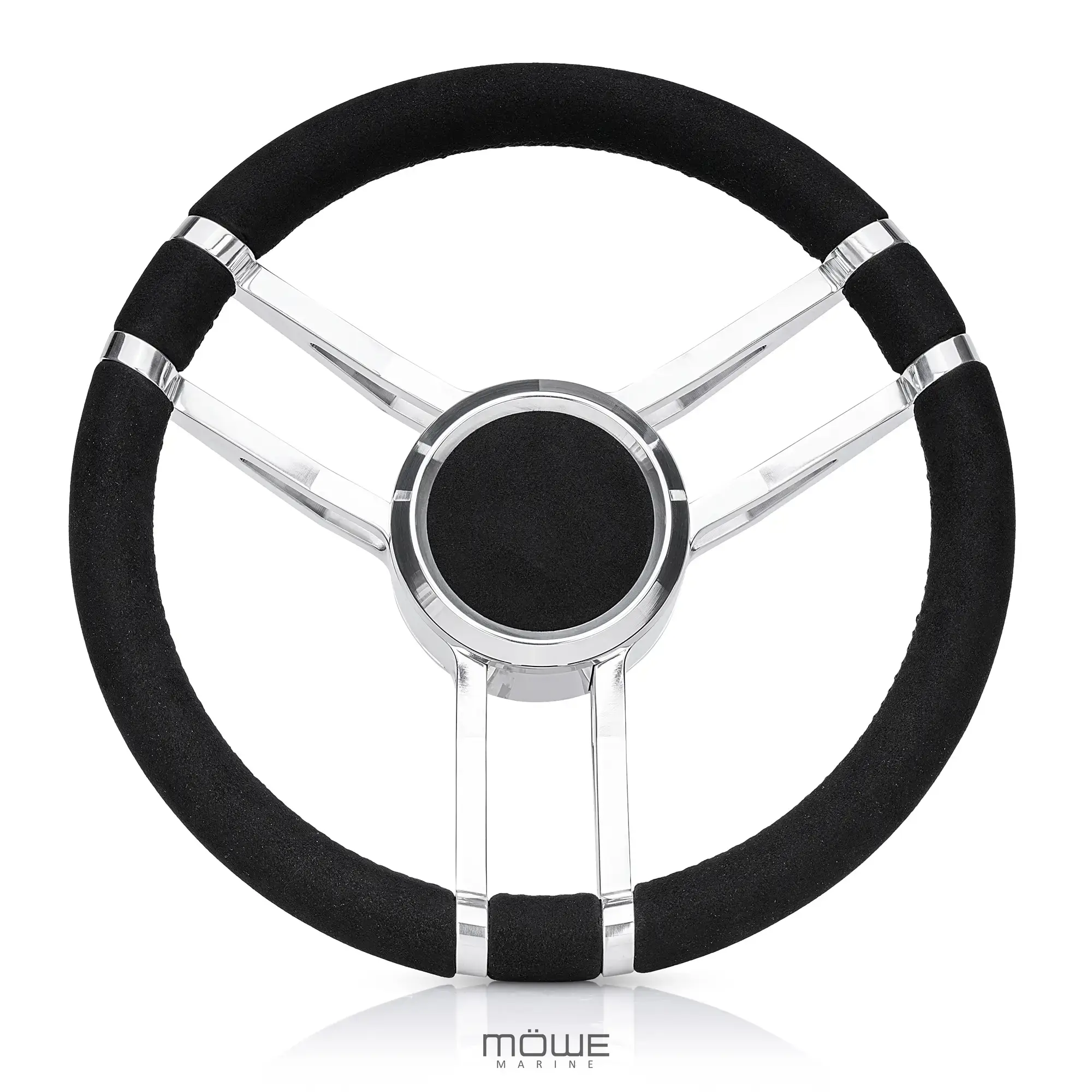 EMDEN Aluminium poliert Wildleder-Look