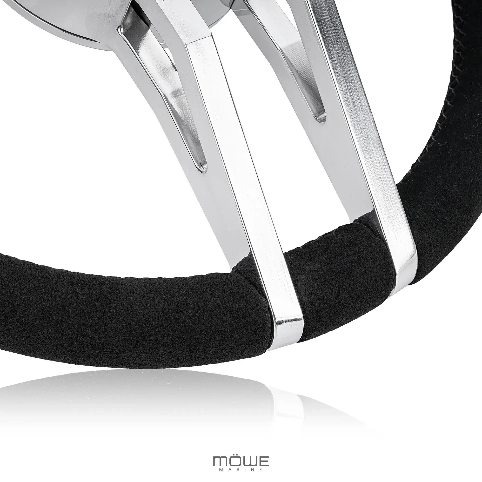 EMDEN Aluminium poliert Wildleder-Look