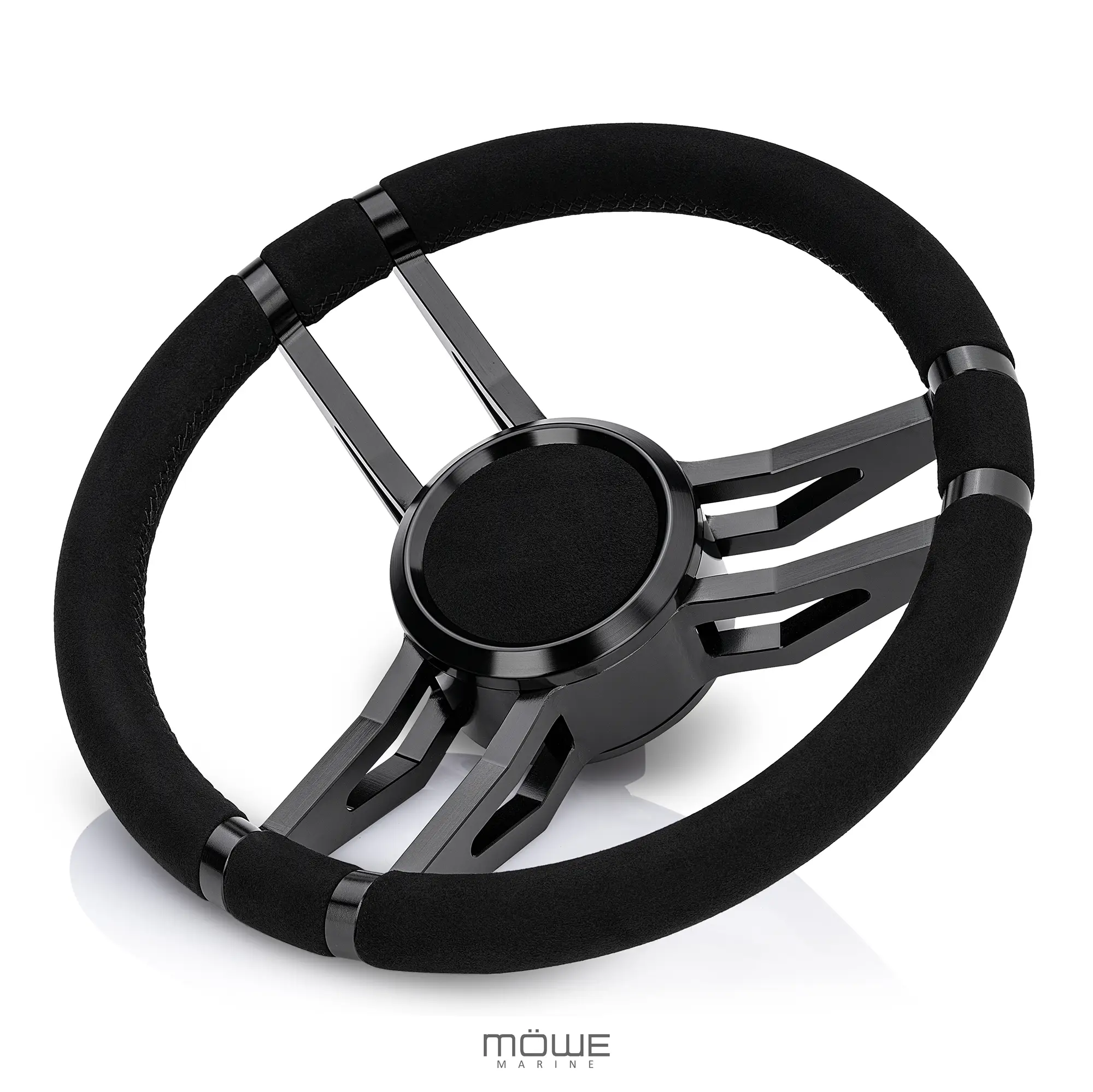 EMDEN Aluminium schwarz Wildleder-Look 